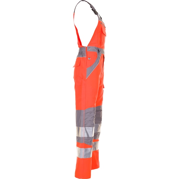 Salopette haute visibilité homme PLANAM Plaline orange/zinc taille 50 - Salopette haute visibilité homme PLALINE