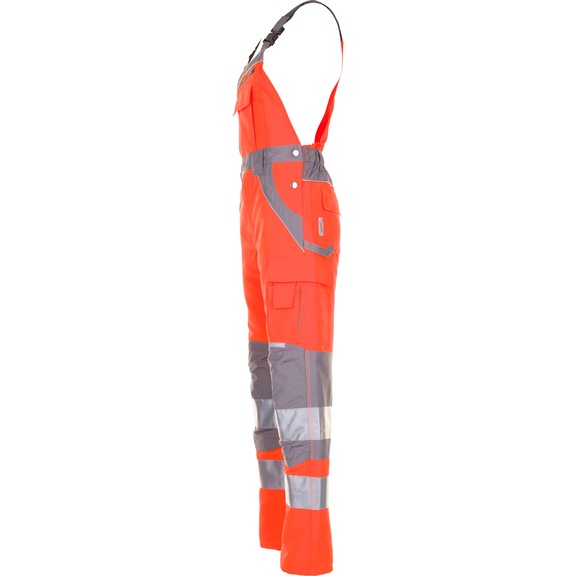 Salopette haute visibilité homme PLANAM Plaline orange/zinc taille 50 - Salopette haute visibilité homme PLALINE
