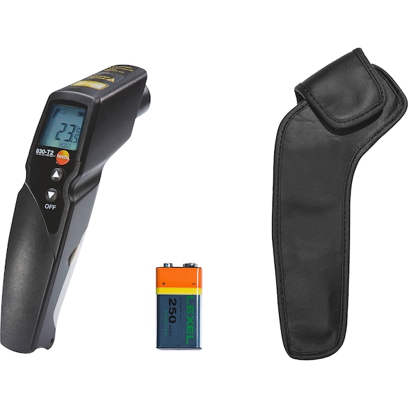 testo infrared thermometer 830-T2 in set, measuring range -50 to +500 degrees - Infrared thermometer in set