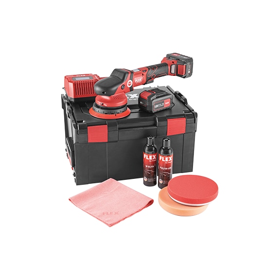 FLEX Akku-Exzenterpolierer XFE 150 Set 18V/5Ah 3800 U/min Leerlaufdrehzahl - Akku-Exzenterpolierer XFE 150 18.0-EC/5.0 P-Set