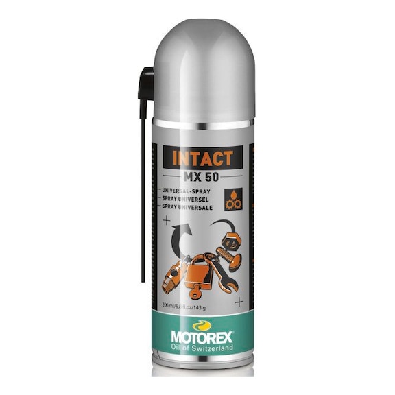 303602 MOTOREX, INTAT MX 50 Korrosionsschutz, Rostlöser, Pflege- und Reinigungsmittelspray 12 x 200 ml Dose - Sprays | AKTION