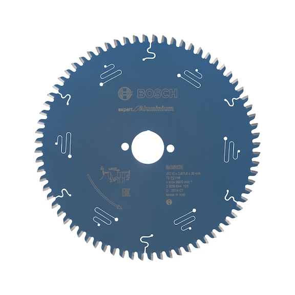 Kotouč okružní pily BOSCH Expert for Aluminium 210 x 30 x 2,8 T72 - Pilový kotouč Expert for Aluminium