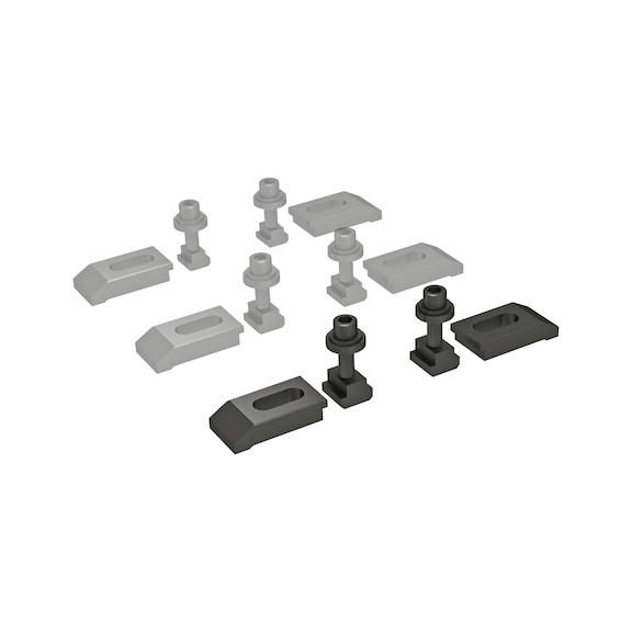 6921525623031 ALLMATIC, Spannpratzensatz komplett T-Nut 18/M12 - Spannpratzensätze, komplett