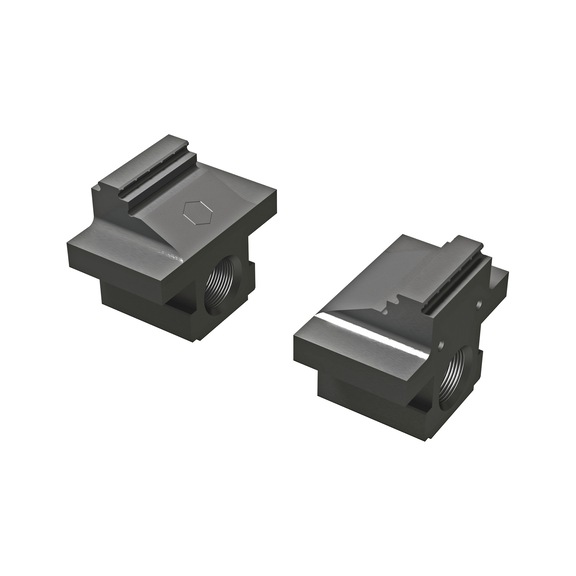 6921524050031 ALLMATIC, Grippbacken breitenreduziert b38 mit Grippreihe Paar 38 mm - Grippbacken