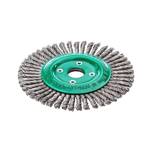 LESSMANN spazzola stretta per tubi, filo inox ritorto, 115x6 mm, foro 22,2 mm - Spazzola a tubo stretto