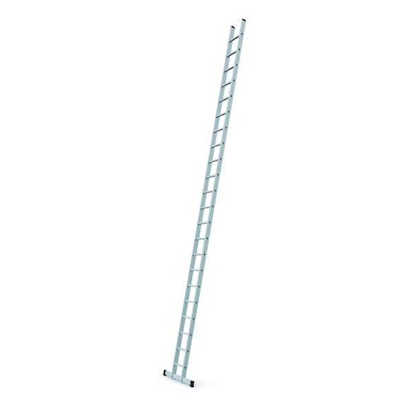 ZARGES LM rigid rung ladder, ladder length 6.41 m 22 rungs - Aluminium rung ladder, with stabiliser