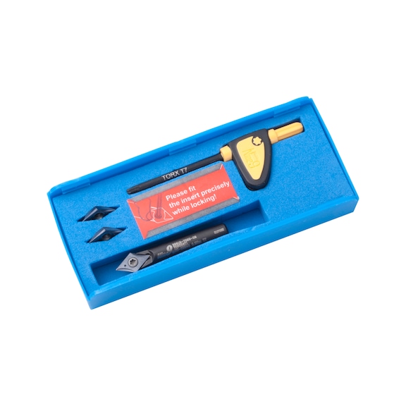 00-99619-V060-03K-32 NINE9, Gravierset V060, 60° - 99619, Gravierwendeschneidplatten-Halter