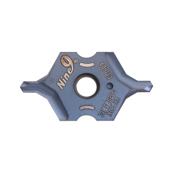 I9MT12T2B0200-NC2033 NINE9, i-Center Wendeplatte für Zentrierbohrer - I9MT12, Wendeschneidpatte für Zentrierbohrer