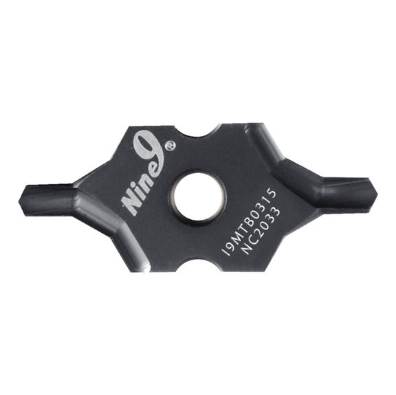 I9MT12T2B0315-NC2033 NINE9, i-Center Wendeplatte für Zentrierbohrer - I9MT12, Wendeschneidpatte für Zentrierbohrer