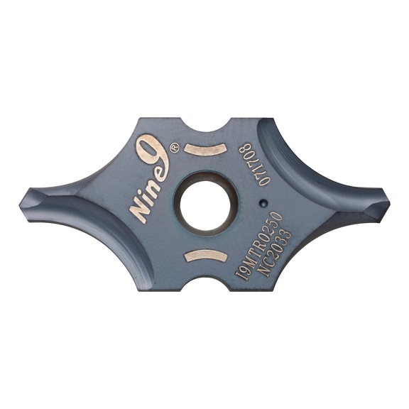 I9MT12T2R0250-NC2033 NINE9, i-Center Wendeplatte für Zentrierbohrer - I9MT12, Wendeschneidpatte für Zentrierbohrer