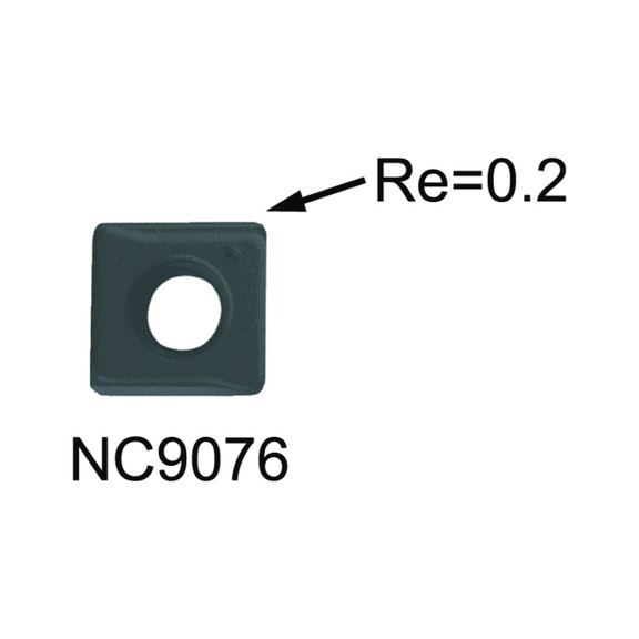 N9MT05T1CT-NC9076 NINE9, Wendeschneidplatte-DLC - N9MT, NC-Anbohrer Wendeschneidplatten