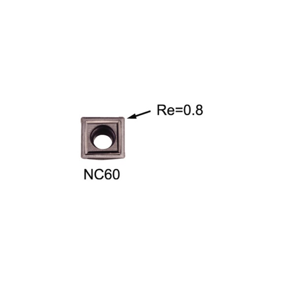 N9MT11T3CT-NC60 NINE9, Wendeschneidplatte-Cermet - N9MT, NC-Anbohrer Wendeschneidplatten