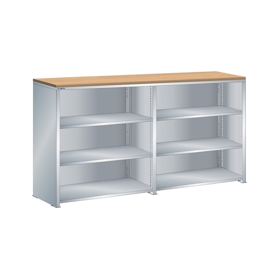 LISTA sideboard L1006 (W x D x H) 2 x 1000 x 400 x 1100 mm 80 kg R7035 - Sideboard