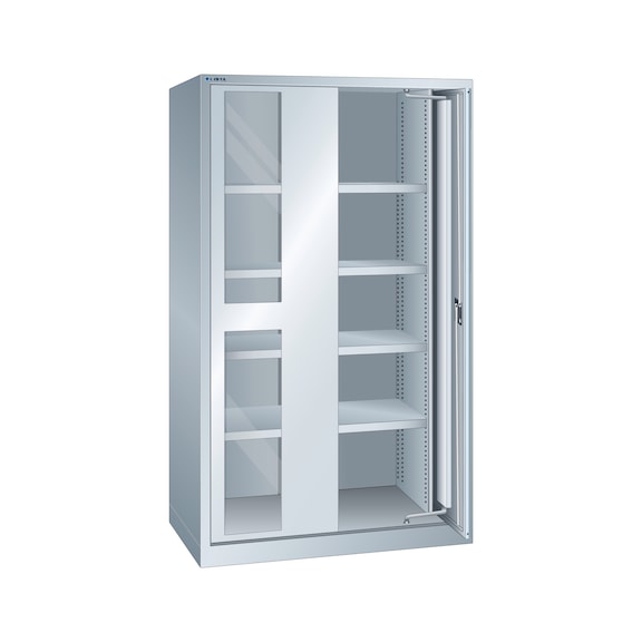 LISTA Arm. chges ldes 54x27E (l x P x H) 1146 x 690 x 1950 mm Verr. CLE RAL7035 - Armoire pour charges lourdes