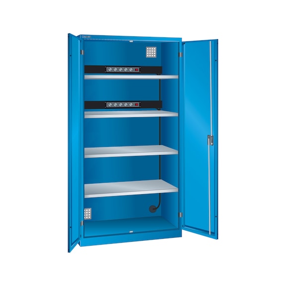 LISTA batarya şarj dolabı (GxDxY) 1000x580x1950mm D tipi ANAHTAR kil. RAL 5012 - Batarya şarj dolapları