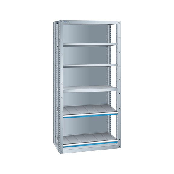 LISTA add-on shelf with 7 shelves 54x36E (WxDxH) 1117x706x2200&nbsp;mm - Drawer storage walls