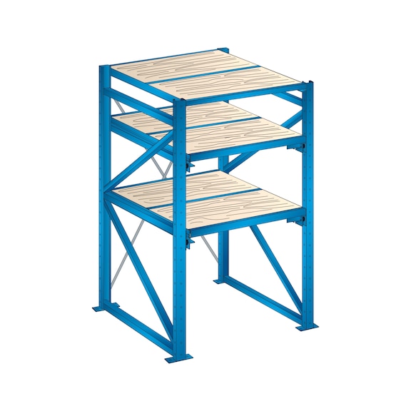 LISTA Élément de rayonnage (lxPxH) 1290x1260x2000 mm R5012 - Elément de rayonnage de base
