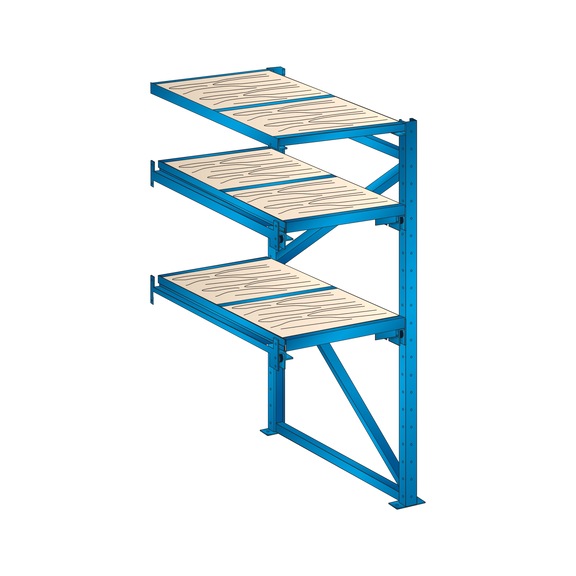 LISTA dogradni regal (ŠxDxV) 890x1260x2000mm R5012 - Dogradni regali