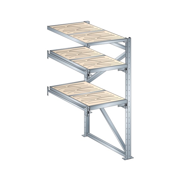 LISTA Rayonnage par éléments (lxPxH) 890x1260x2000mm R7035 - Rayonnages par éléments