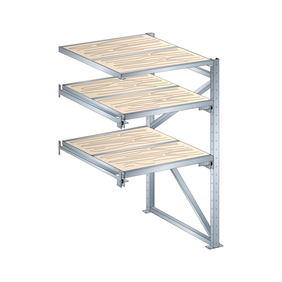 LISTA Rayonnage par éléments (lxPxH) 1290x1260x2000mm R7035 - Rayonnages par éléments