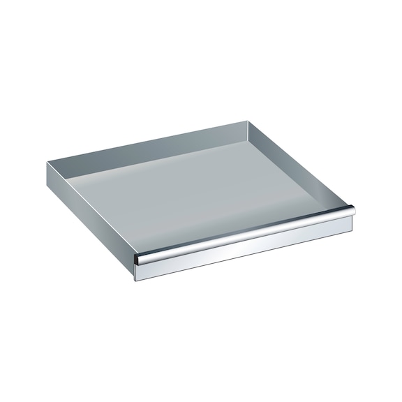 LISTA Tiroir 45x36E (lxPxH) 765x612x75mm 200kg disp. bloc. ind., dr. R7035 - Tiroir