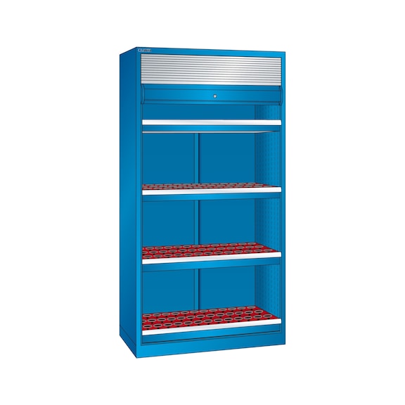 LISTA NC cabinet 54x27E (WxDxH) 1038x691x1950mm ISO-SK 40 R5012 - CNC tool cabinet