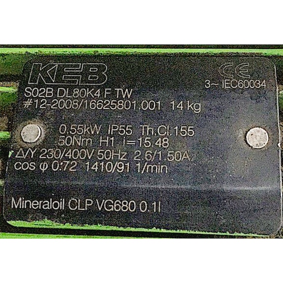 Geared motors S02B DM80K4 TW F - Geared motors