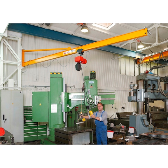 VETTER Column-mounted slewing jib crane PRAKTIKUS PW — complete set with chain hoist - 2