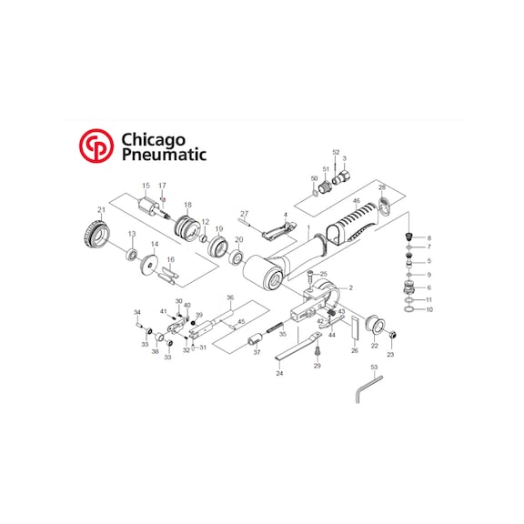 气动砂带机CP9779配件2050549103, No.12 - 气动砂带机配件