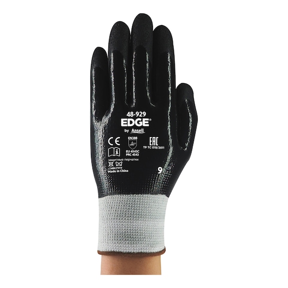 ANSELL EDGE 48-929 cut protection glove, size