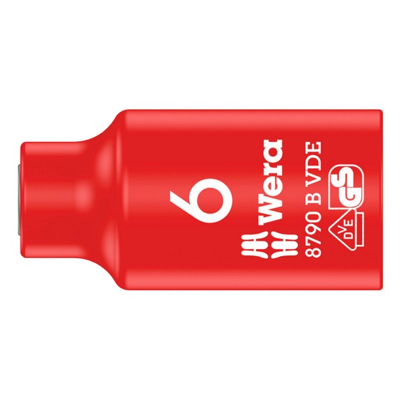 WERA nasadka, VDE, 3/8 cala, 6 mm - Końcówki klucza nasadowego VDE, metryczne