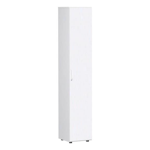 Armoire porte à rabattement avec pieds de support 400x420 blanc/blanc - Armoire à portes battantes avec pieds de support, 1 vantail