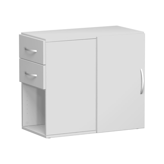Add-on cabinet 420x820x720, light grey/light grey - Add-on closet with drawers