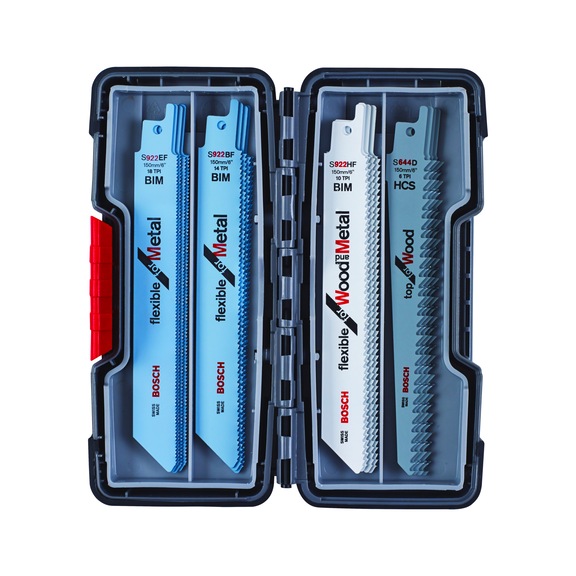 BOSCH Säbelsägeblatt-Set Wood and Metal, 20-teilig Nr.2607010902 - Saw blade for reciprocating saw
