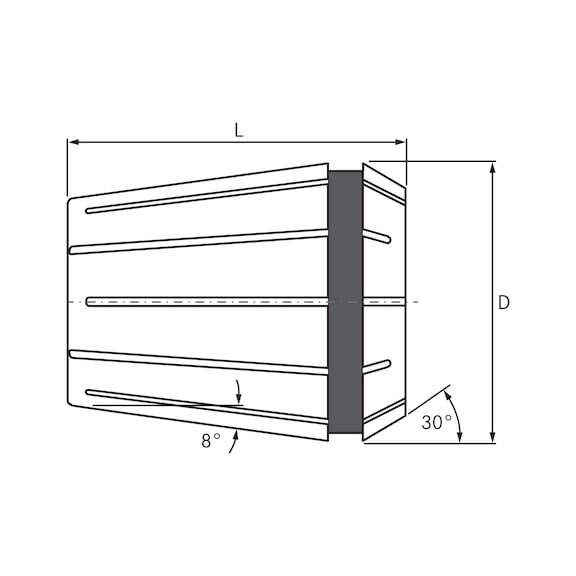 Pince de serrage ER25 UP dia. 10,0 mm étanche concentricité 2 µm - Pinces de serrage ER