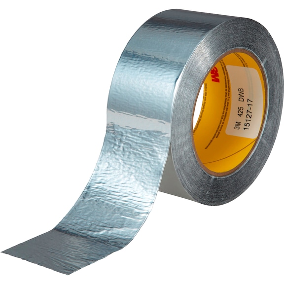 Ruban aluminium 425 de 3 m, argent, 38 mm x 55 m, épaisseur de 0,12 mm - Ruban adhésif en aluminium 425