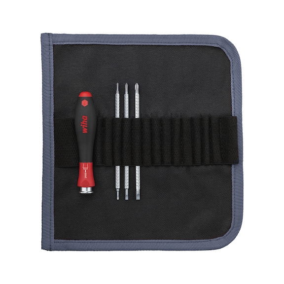 WIHA slotted/cross head reversible screwdriver, 4 pieces - Reversible screwdriver sets with telescopic blade - 4, 6 or 11 pieces