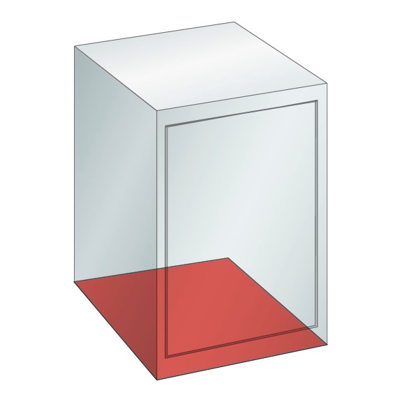 95.346.540.F LISTA, ESD SSK Gehäuse 27x27E (BxTxH) 564x572x800mm RFID Lock NCS S 1080-Y40R - Schrankgehäuse ESD