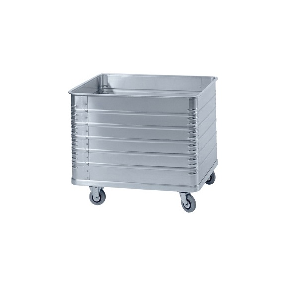 ZARGES W 170 transport cart ext. dim. 1,300x750x955 mm volume 655 l 23.7 kg - Aluminium box trolley