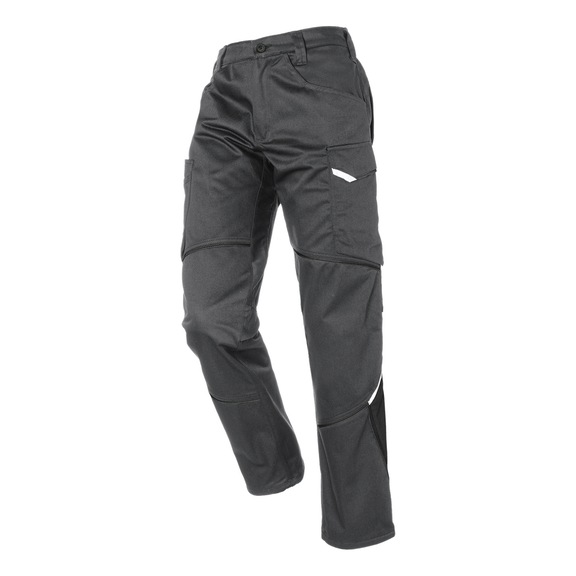 K&Uuml;BLER Cotton women’s trousers, charcoal grey/black, size 42 2540 1301-9799-42 - ICONIQ cotton women’s trousers