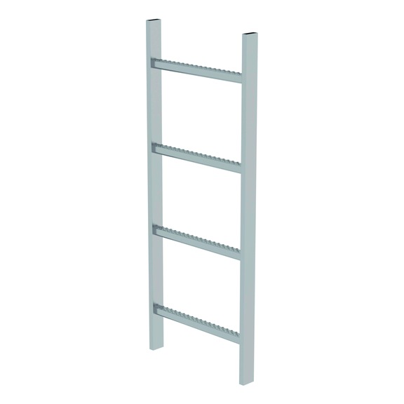 Žebřík z nerezové oceli GÜNZBURGER V4A, čistá šířka 400 mm, 4 příčle - 