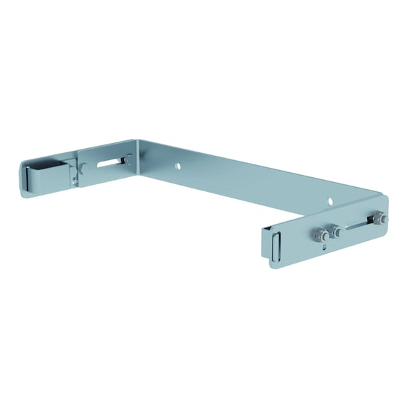 MUNK GÜNZBURGER rigid zinc-plated steel U-shaped wall bracket, 200 to 275 mm - Ladder supports