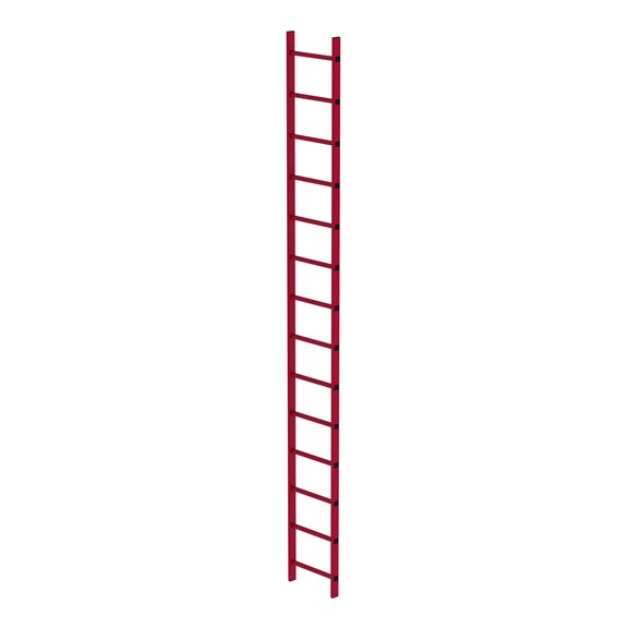 GÜNZBURGER schachtladder GVP, vrije breedte 400 mm, 14 sporten - 
