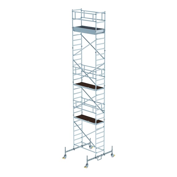 MUNK mobile scaffolding 0.75x1.80 m platform 2 m spac. a. chassis bar H 7.45 m - 