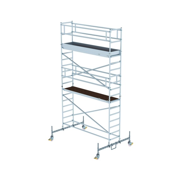 MUNK mobile scaffolding 0.75x3.0 m platform 2 m spac. a. chassis bar H 4.45 m - 