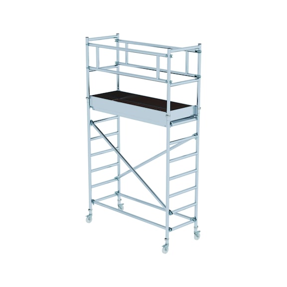 MUNK standard mobile scaffolding 0.75 x 1.80 m, platform height 2.20 m - 