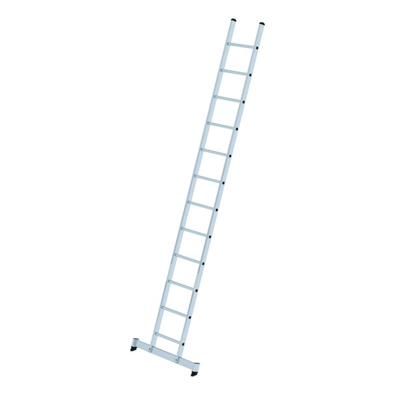 GÜNZBURGER échelle simple à barreaux, stabilisateur nivello(R), 12 barreaux - Echelle à barreaux en aluminium, 420 mm de large, stabilisateur nivello(R)