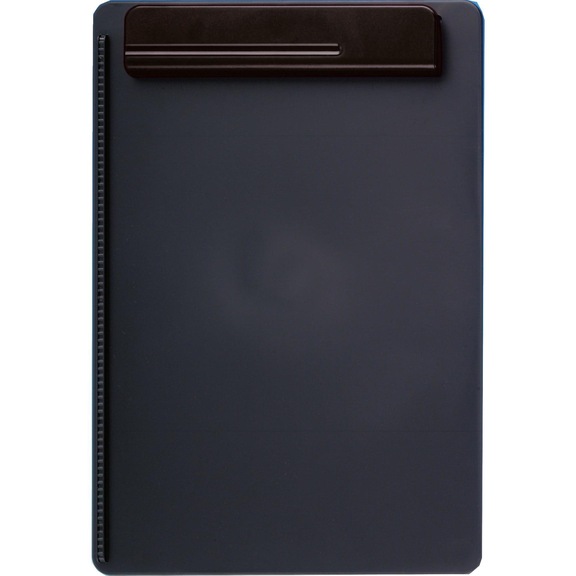 MAUL clipboard OG, uni, A4 format, colour black, plastic - OG uni clipboard, with wide clamping strip