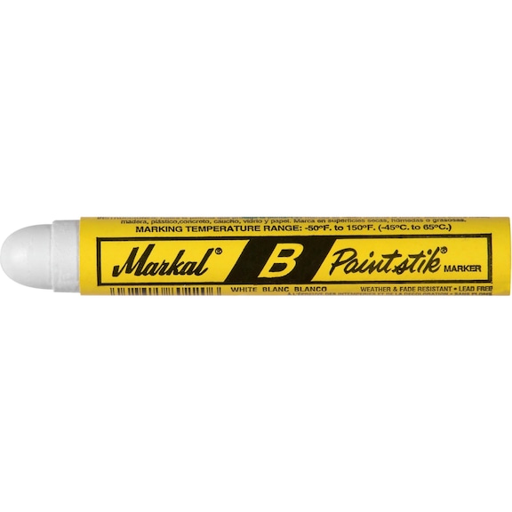 Bâton peinture indél. MARKAL PAINTSTIK® ORIGINAL B - blanc, largeur trait 17 mm - Bâton de peinture indélébile PAINTSTIK® ORIGINAL B