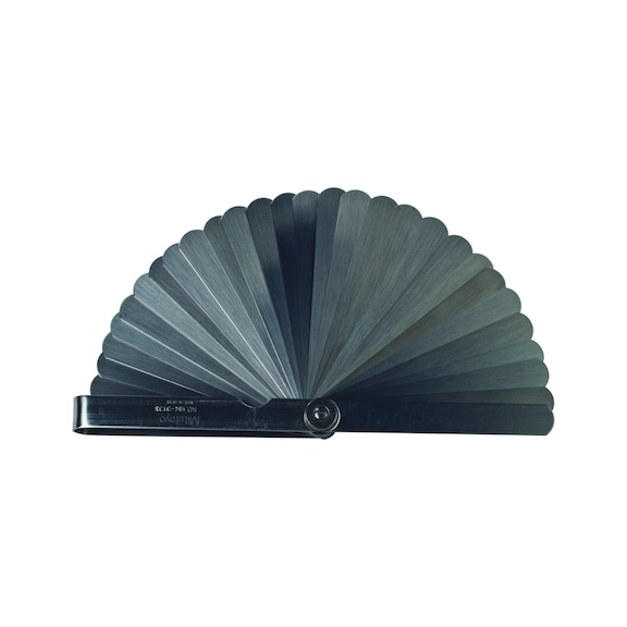 Jauges de profondeur MITUTOYO, 100 mm, 28 lames, 0,05-1,0 mm - Jauges de profondeur, série 184